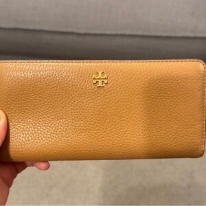 Tory Burch Tan Leather Wallet